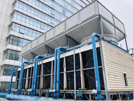 200噸橫流冷卻塔5米處測(cè)得噪音52分貝，問(wèn)鼎整個(gè)行業(yè)誰(shuí)能做到！